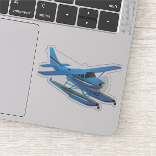 Civiele eenmotorige hoogvleugelvliegtuig sticker