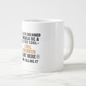 CIVIELE ENGINEER EXTRA GROTE BEKER (Voorkant rechts)