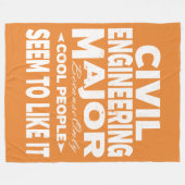 Civiele ingenieur College alleen Cool Mensen Fleece Deken (Voorkant (Horizontaal))