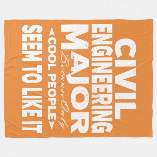 Civiele ingenieur College alleen Cool Mensen Fleece Deken (Voorkant (Horizontaal))