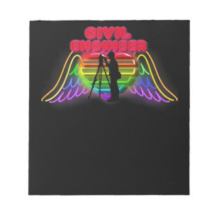 Civiele ingenieur Colorful Funny Cadeaus voor civi Notitieblok