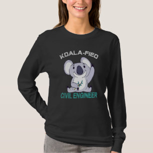Civiele ingenieur Koalafied Gekwalificeerde Techni T-shirt