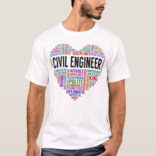 Civiele ingenieur t-shirt (Voorkant)