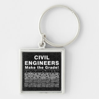Civiele ingenieurs maken de klasse sleutelhanger