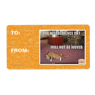 Civiele ongehoorzaamheid Cat Etiket