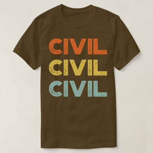 Civiele  Retro Sunset T-shirt (Design voorkant)