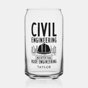 Civiele techniek beter dan onbeschoft personaliser blikvorm glas