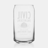 Civiele techniek beter dan onbeschoft personaliser blikvorm glas (Achterkant)
