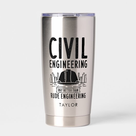Civiele techniek, beter dan Rude Engineering Geïsoleerde Drinkbeker (Voorkant)