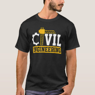 Civiele Techniek Brug Engineer Aannemer Civil T-shirt