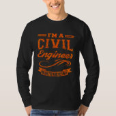 Civiele techniek Civiele ingenieur Afstuderen T-shirt (Voorkant)