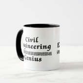 Civiele techniek Genius Mok (Voorkant links)