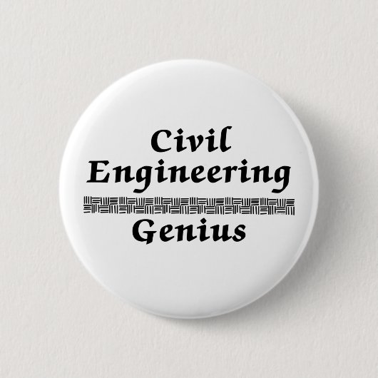 Civiele techniek Genius Ronde Button 5,7 Cm (Voorkant)