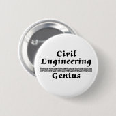 Civiele techniek Genius Ronde Button 5,7 Cm (Voorkant /achterkant)