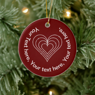 Civiele techniek Hart Keramisch Ornament