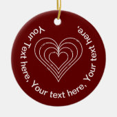 Civiele techniek Hart Keramisch Ornament (Voorkant)