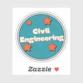 Civiele techniek sticker (Vel)