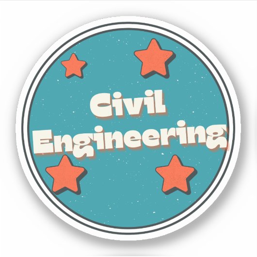 Civiele techniek sticker (Voorkant)