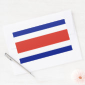 Civiele vlag van Costa Rica Rechthoekige Sticker (Envelop)
