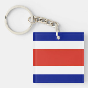 Civiele vlag van Costa Rica Sleutelhanger