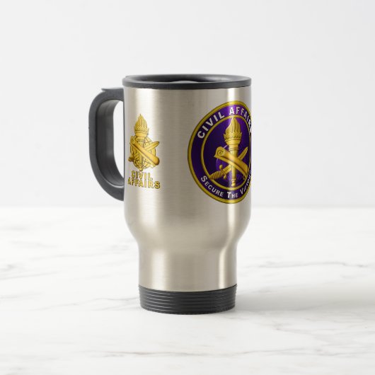 Civil Affairs Mug Reisbeker (Voorkant links)