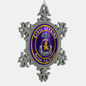 CIVIL AFFAIRS TIN SNEEUWVLOK ORNAMENT (Links)