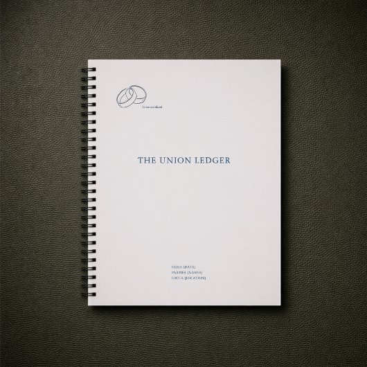 Civil Ceremony Journal Notebook–Registry Wedding