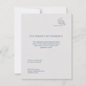 Civil Ceremony Non Traditional RSVP Announcement  (Devant)