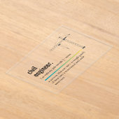 Civil Engineer Definition Acryl Uitnodiging Acryl Uitnodigingen (Laagn)