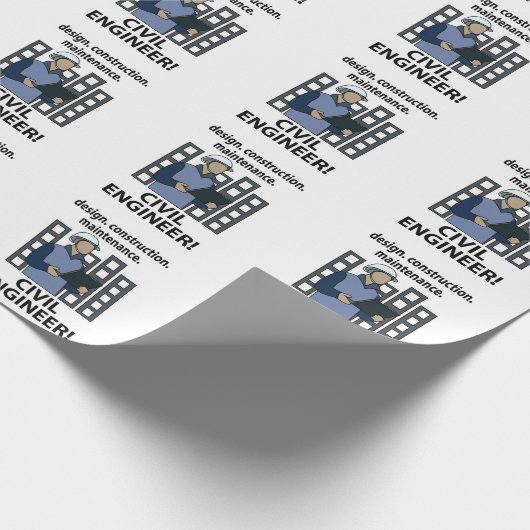 Civil Engineer Design Construction Civil Engineer Cadeaupapier (Hoek)