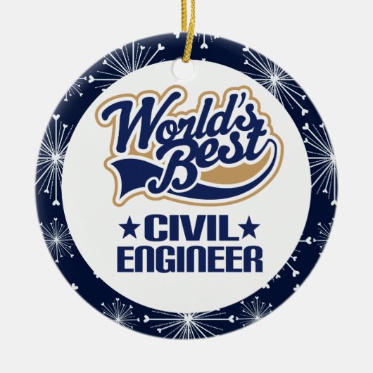 Civil Engineer Gift Ornament (Voorkant)