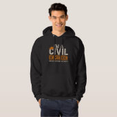Civil Engineers I m A Crazy Civil Engineering Hoodie (Voorkant volledig)
