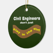 Civil Engineers Play Keramisch Ornament (Links)