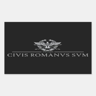 Civis Romanus Sum (CIVIS ROMANVS SVM) Rechthoekige Sticker