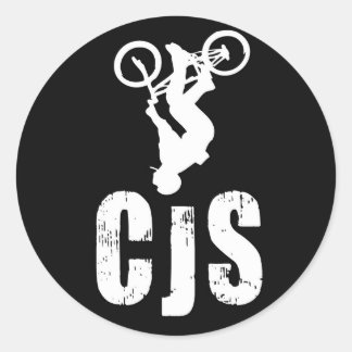 CJS zwarte Sticker