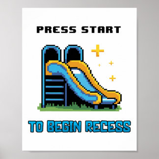 CK naar school Grappige gamer voor jongens meisjes Poster