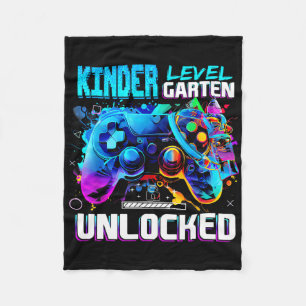 Ck naar school kleuter niveau ontgrendeld gamer ki fleece deken
