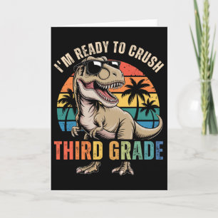 Ck Terug naar school Dinosaur Boy Ik ben klaar om  Kaart