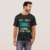 Ck To School 2nd Grade Level Unlocked Gamer Kids B T-shirt (Voorkant volledig)