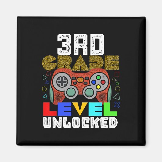 Ck To School 3rd Grade Gamer Magneet (Voorkant)