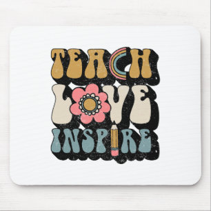 CK to School Teach Love inspireert retro leraren d Muismat