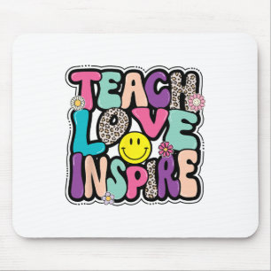 CK to School Teach Love inspireert retro leraren d Muismat