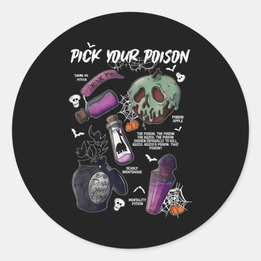 Ck Your Ison's Funny Drink Me Tion's Happy Hallowe Ronde Sticker (Voorkant)