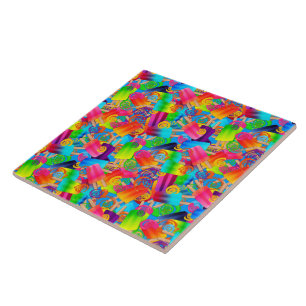 CKC-Crazy-Kinder-Collectie-Popsicle Swirls, blauw- Tegeltje