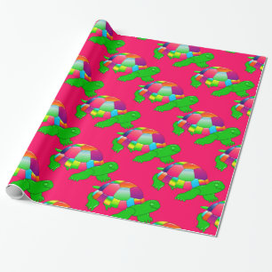 CKC-lelglazen schildpad, roze papier voor het oppa