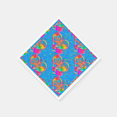 CKC-Peace, Love and Popsicle's, Blue-Paper Napkins Servetten (Hoek)