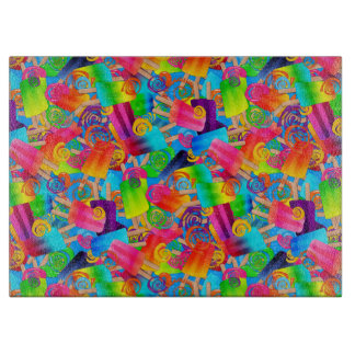 CKC Popsicle Swirls-Blue-15x11 snijvlak Snijplank