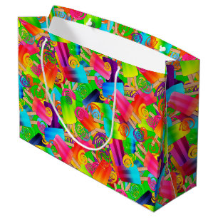 CKC Popsicle Swirls, Neon-GIFT BAG L Large Cadeautasje