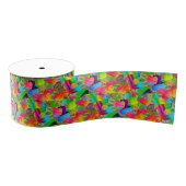 CKC Popsicle Swirls, Neon-Grosgrain Ribbon Spool Grosgrain Lint (Spoel)