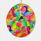 CKC Popsicle Swirls, ORNEMENT ROND Jaune (Gauche)